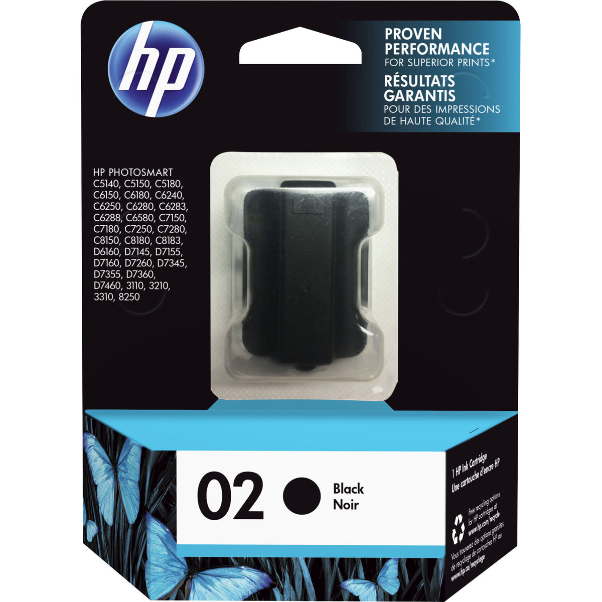 HP 02 C8721W Original Black Ink Cartridge