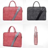 PU Leather Waterproof Scratch-resistant Laptop Briefcase 13" 14" 15" MacBook / Notebook Shoulder Bag