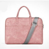 PU Leather Waterproof Scratch-resistant Laptop Briefcase 13" 14" 15" MacBook / Notebook Shoulder Bag