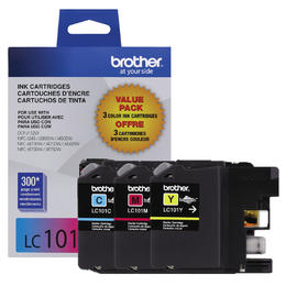 LC1013PKS Brother Original (OEM) 3 pack CMY inkjet cartridges
