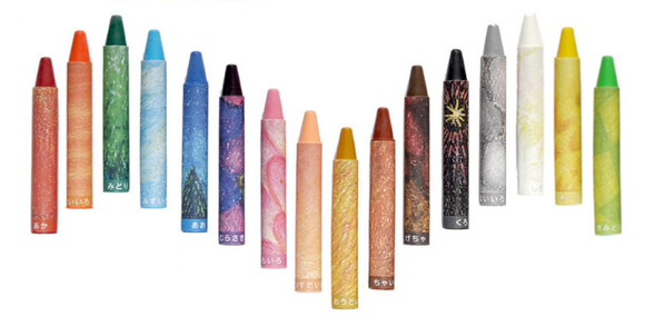 Made in Japan Non-Toxic all Natural Beeswax Crayons for Children Vancouver