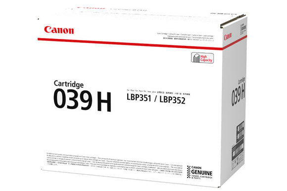 Canon 039H OEM Black HY Toner Vancouver  