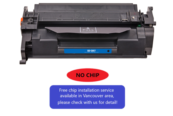 057 Compatible Black Toner Cartridge No Chip