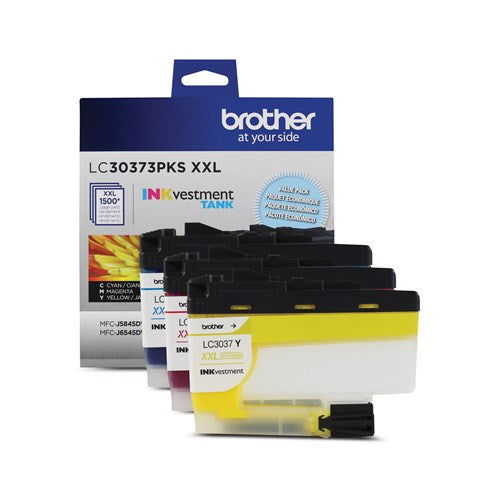 LC30373PKS Brother Original (OEM) 3 pack CMY Super High Yield (XXL) inkjet cartridges