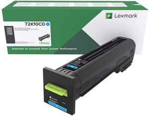 Lexmark 72K10C0 Cyan Toner Cartridge for CS820, CX82X, CX860 Vancouver