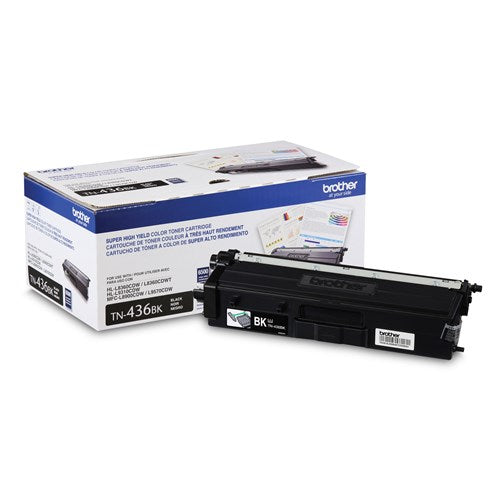 TN436BK Brother Original (OEM) Black Laser Toner Cartridge