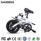 SAMeBike YU14BK-14 inch electric folding bicycle-Matte Black