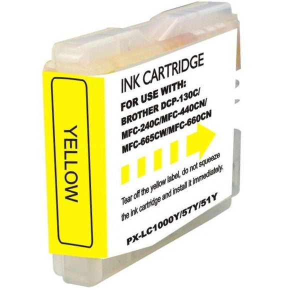 LC51Y Compatible yellow inkjet cartridge for Brother