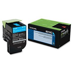 Lexmark 80C1XC0 801XC Extra High Yield Cyan Toner Cartridge for CX510 Vancouver