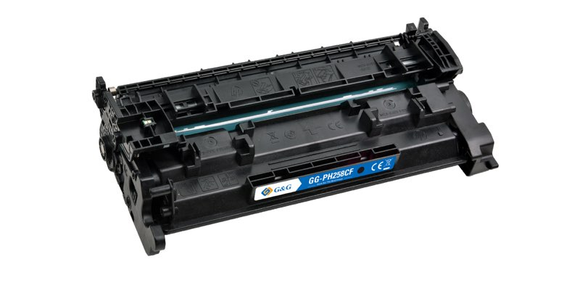 CF258A Compatible Black Toner Cartridge with Chip