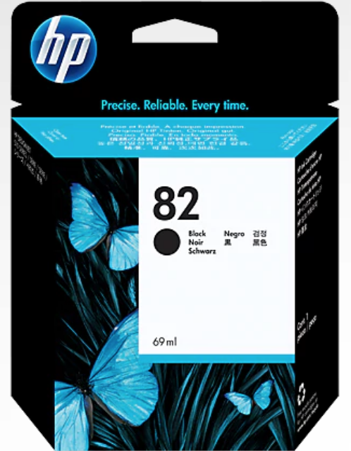 HP 82 CH565A Original 69ml Black DesignJet Ink Cartridge