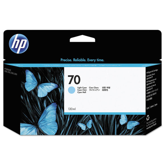 HP 70 C9390A Original Light Cyan Ink Cartridge