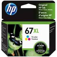 HP 67XL 3YM58AN Original High Yield Tri-Color Ink Cartridge