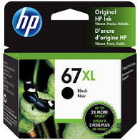 HP 67XL 3YM57AN Original High Yield Black Ink Cartridge