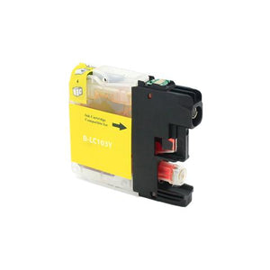 LC103Y Compatible high yield yellow inkjet cartridge for Brother