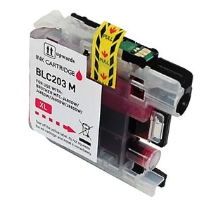 LC203M Compatible high yield magenta inkjet cartridge for Brother