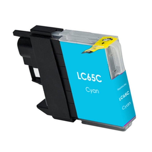LC65C Compatible high yield cyan inkjet cartridge for Brother