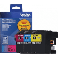 LC1053PKS Brother Original (OEM) 3 pack CMY Super High Yield (XXL) inkjet cartridges