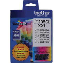 LC2053PKS Brother Original (OEM) 3 pack CMY Super High Yield (XXL) inkjet cartridges