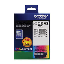 LC30293PKS Brother Original (OEM) 3 pack CMY Super High Yield (XXL) inkjet cartridges