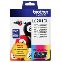 LC2013PKS Brother Original (OEM) 3 pack CMY inkjet cartridges