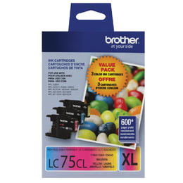 LC753PKS Brother Original (OEM) 3 pack CMY High Yield (XL) inkjet cartridges