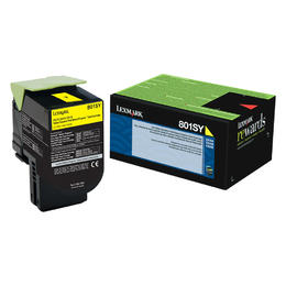 Lexmark 80C1SY0 801SY Standard Yield Yellow Toner Cartridge for CX410, CX410, CX510 Vancouver
