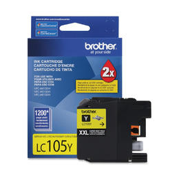 LC105YS Brother Original (OEM) Yellow Super High Yield (XXL) inkjet cartridge