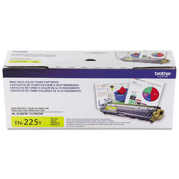 TN225Y Brother Original (OEM) Yellow High Yield Toner Cartridge