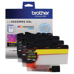 LC30333PKS Brother Original (OEM) 3 pack CMY Super High Yield (XXL) inkjet cartridges