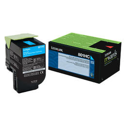 Lexmark 80C1HC0 801HC High Yield Cyan Toner Cartridge for CX410/510 Vancouver