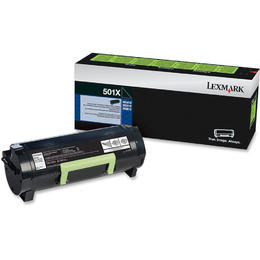 Lexmark 50F1X00 #501X Extra High Yield Black Toner Cartridge for MS410, MS510, MS610, Vancouver