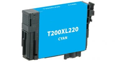 T200XL220 Remanufactured/Compatible high yield cyan inkjet cartridge for Epson Work Force