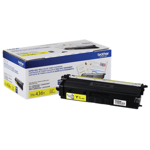 TN436Y Brother Original (OEM) Yellow Super High Yield Toner Cartridge