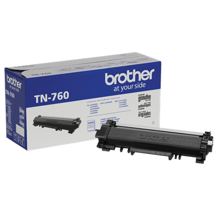 TN760 Brother Original (OEM) High Yield Black Toner Cartridge